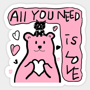 all you need is love Sticker